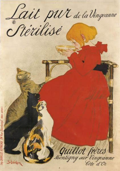 Le Chat Noir - оригинильные рекламные листовки конца XIX века